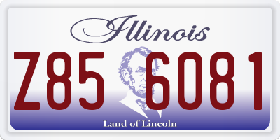 IL license plate Z856081