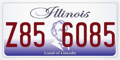 IL license plate Z856085