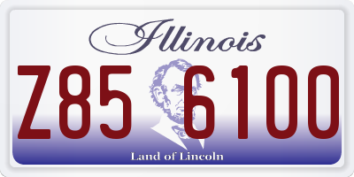 IL license plate Z856100