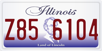 IL license plate Z856104