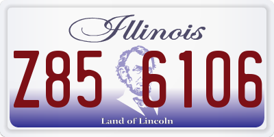 IL license plate Z856106