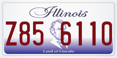 IL license plate Z856110