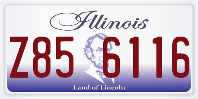 IL license plate Z856116