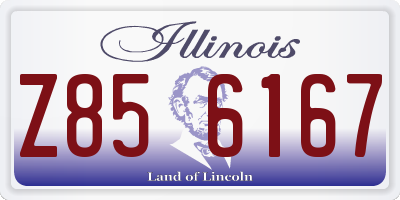 IL license plate Z856167