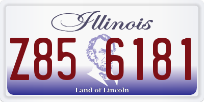 IL license plate Z856181