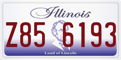 IL license plate Z856193