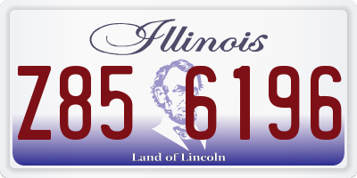 IL license plate Z856196