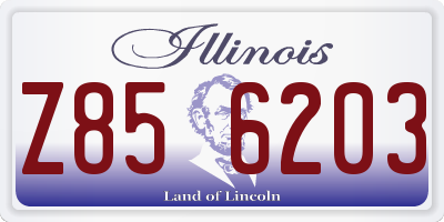 IL license plate Z856203