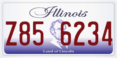 IL license plate Z856234