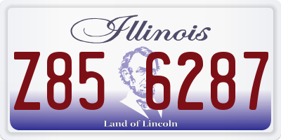 IL license plate Z856287