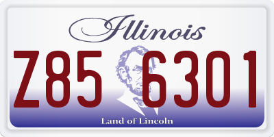 IL license plate Z856301