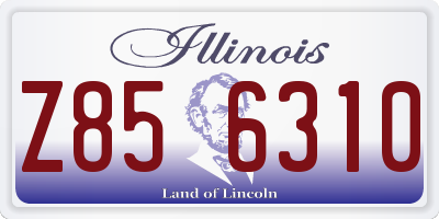 IL license plate Z856310