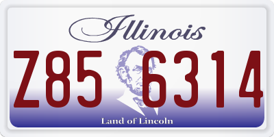 IL license plate Z856314