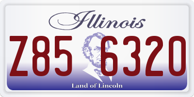 IL license plate Z856320