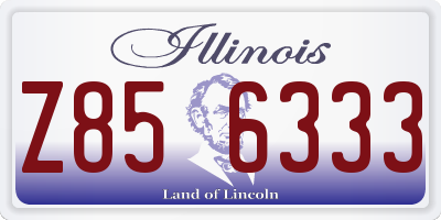 IL license plate Z856333