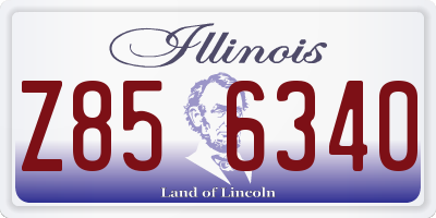 IL license plate Z856340
