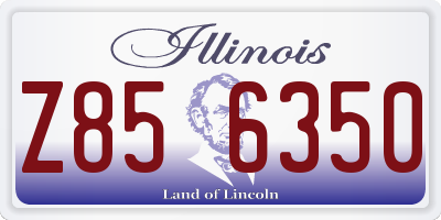 IL license plate Z856350
