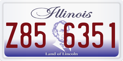 IL license plate Z856351