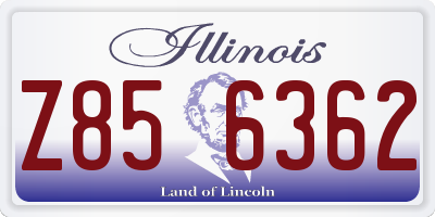 IL license plate Z856362
