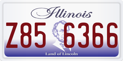 IL license plate Z856366