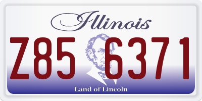 IL license plate Z856371