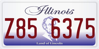 IL license plate Z856375