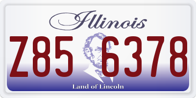 IL license plate Z856378