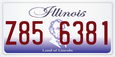 IL license plate Z856381