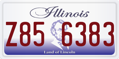 IL license plate Z856383
