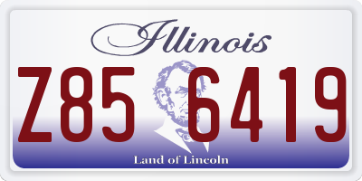 IL license plate Z856419