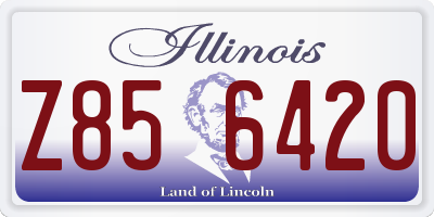 IL license plate Z856420