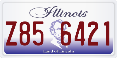 IL license plate Z856421