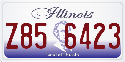 IL license plate Z856423