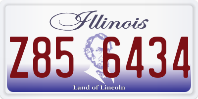 IL license plate Z856434