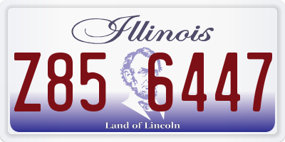 IL license plate Z856447
