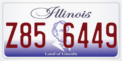 IL license plate Z856449