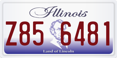 IL license plate Z856481