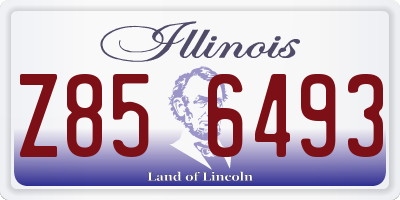 IL license plate Z856493