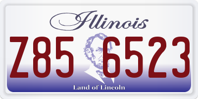 IL license plate Z856523