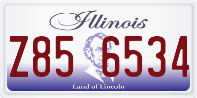 IL license plate Z856534