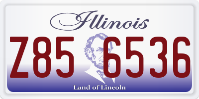 IL license plate Z856536