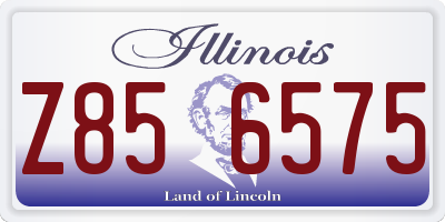 IL license plate Z856575