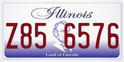 IL license plate Z856576