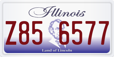 IL license plate Z856577