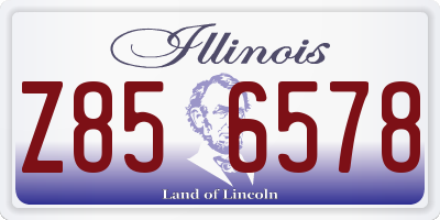 IL license plate Z856578