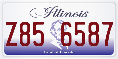 IL license plate Z856587
