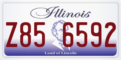 IL license plate Z856592