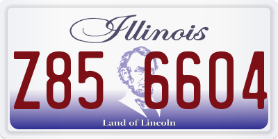 IL license plate Z856604