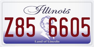 IL license plate Z856605