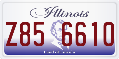IL license plate Z856610
